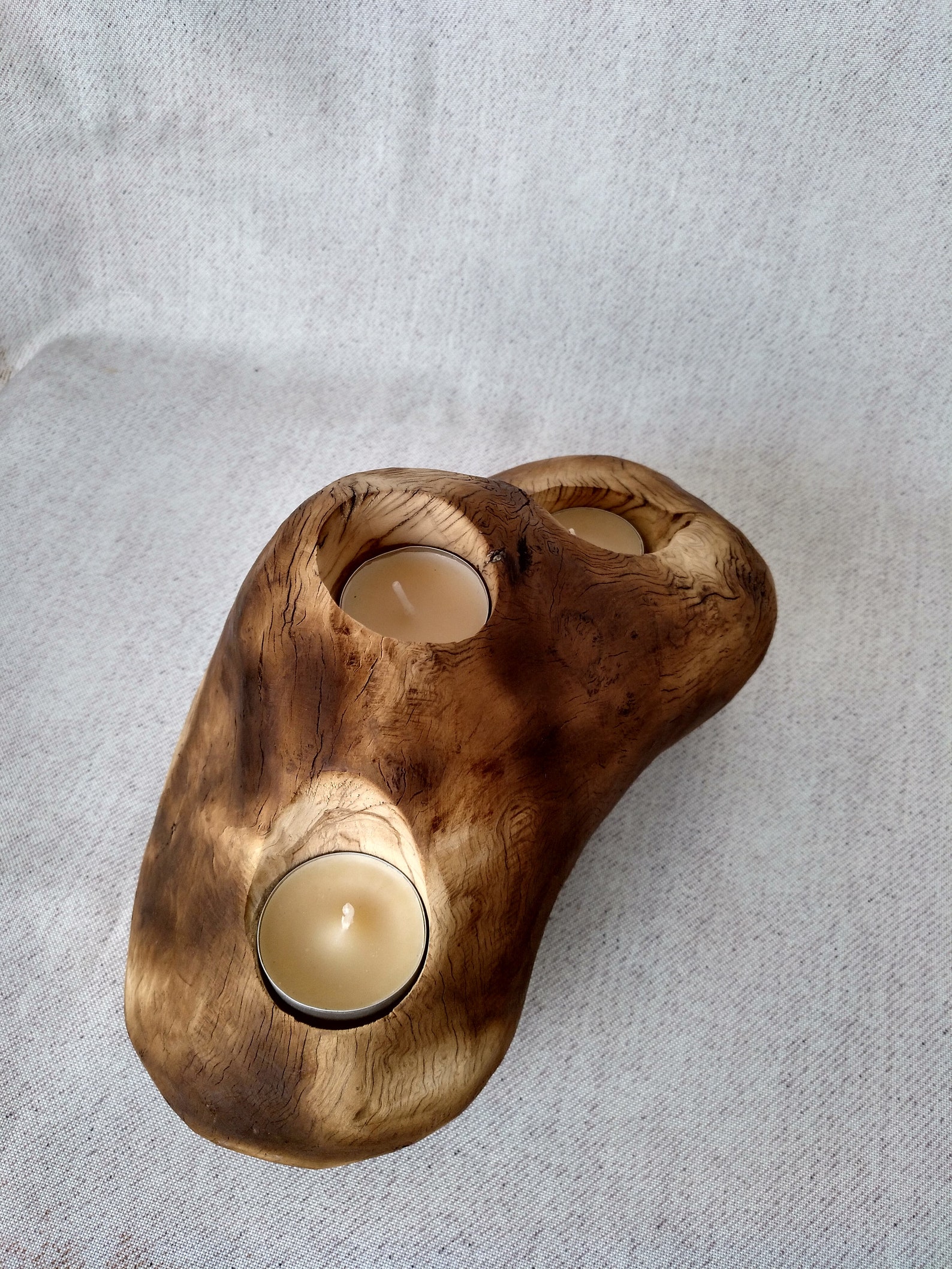 Driftwood Tea Light Holder Etsy