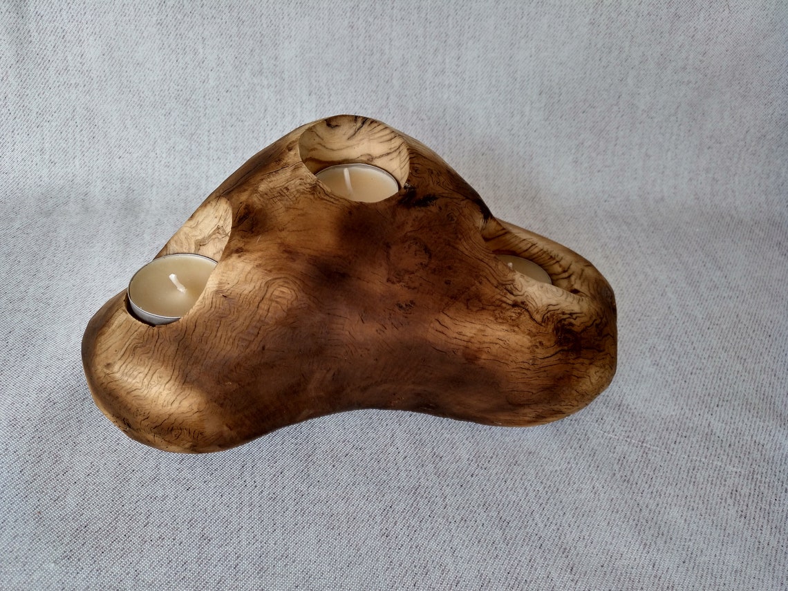 Driftwood Tea Light Holder Etsy