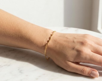 Bracelet: "Mama", gold-plated bracelet with lettering
