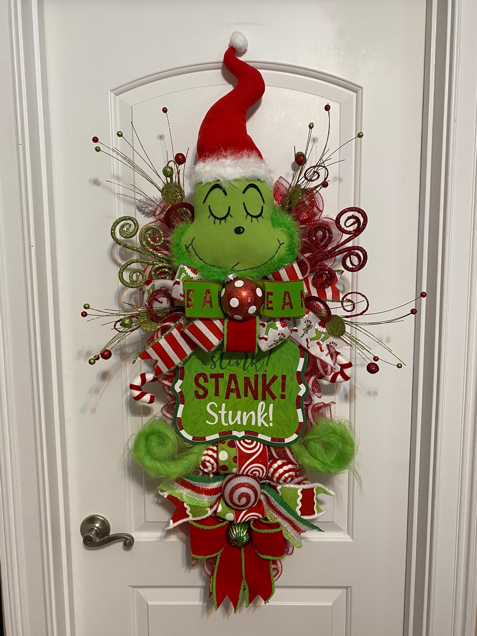 Grinch Themed Swags Grinch Themed Wreaths Grinch Decor Etsy