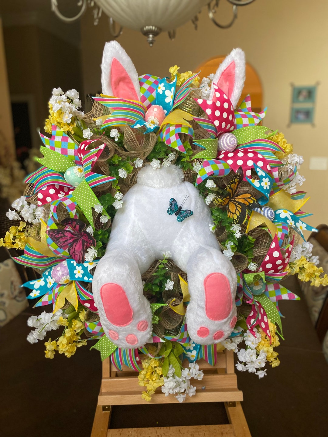 Easter Wreath Easter Swag Easter Bunny Wreath Bunny Swag