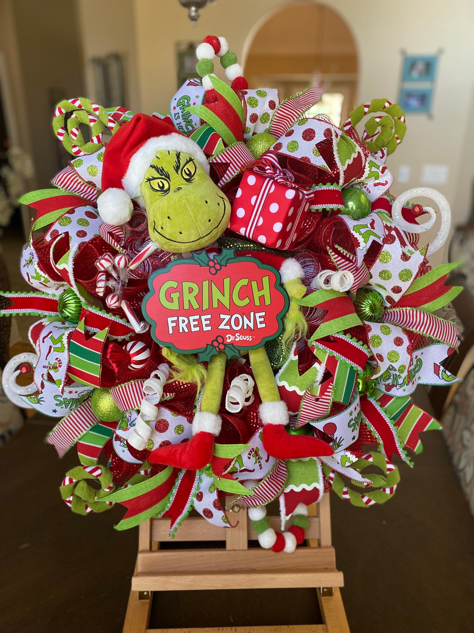 Grinch Wreaths Grinch Swags Grinch Decor Grinch Etsy