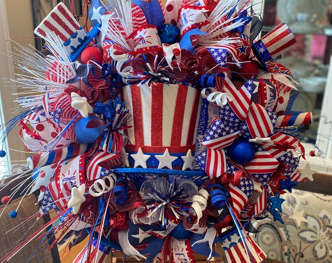 diy fourth of july swags