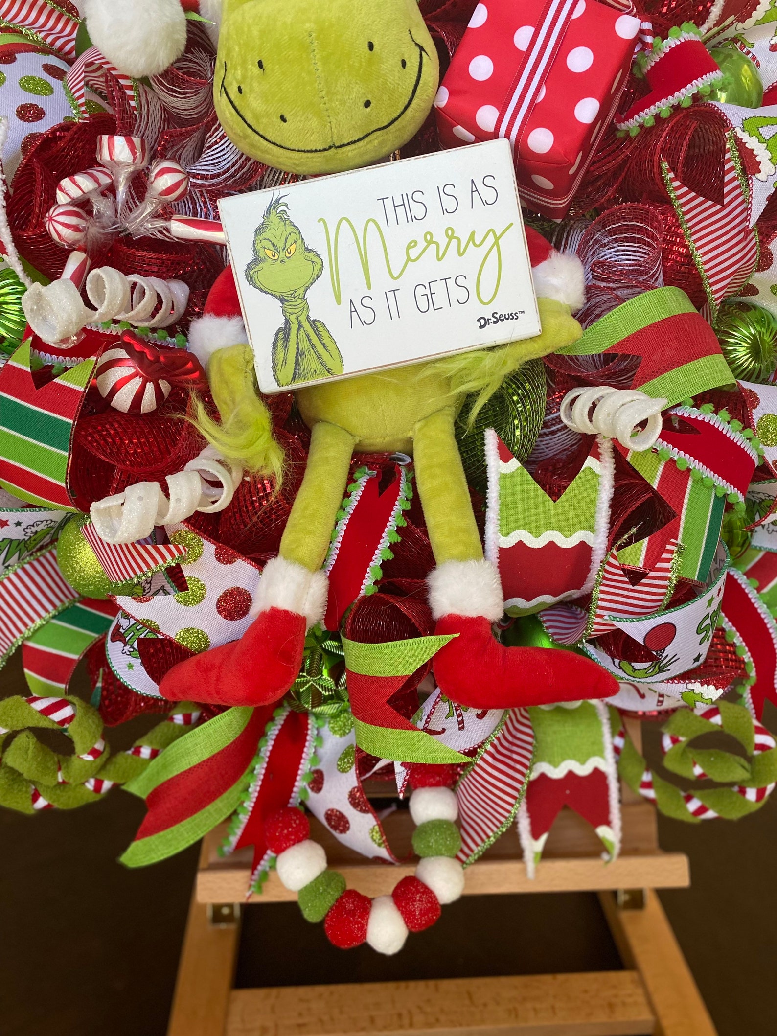 Grinch Wreaths Grinch Swags Grinch Decor Grinch Etsy