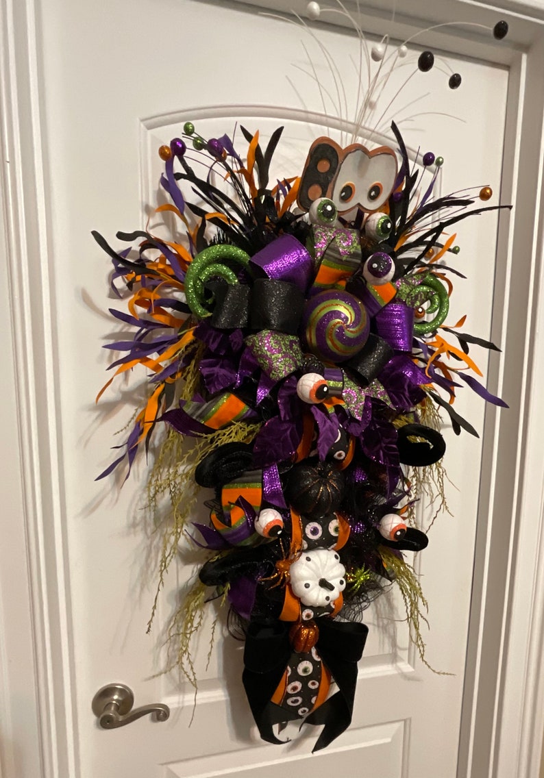 Witch Swags Halloween Swags Halloween Wreath Skeleton Swags Etsy