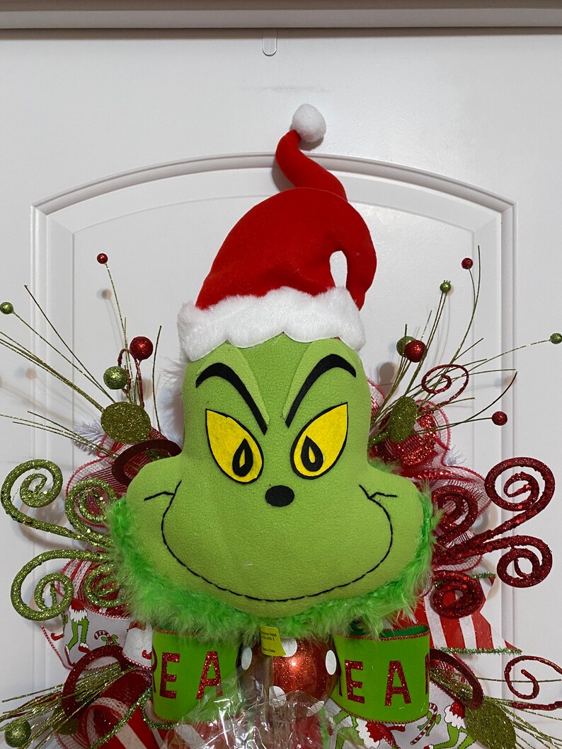 Grinch Themed Swags Grinch Themed Wreaths Grinch Decor Etsy