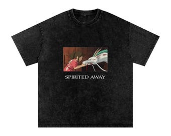 Chihiros Reise ins Zauberland - Vintage Oversize Anime T-Shirt - Miyazaki