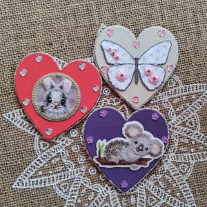 Fridge magnet with rabbit or butterfly or koala