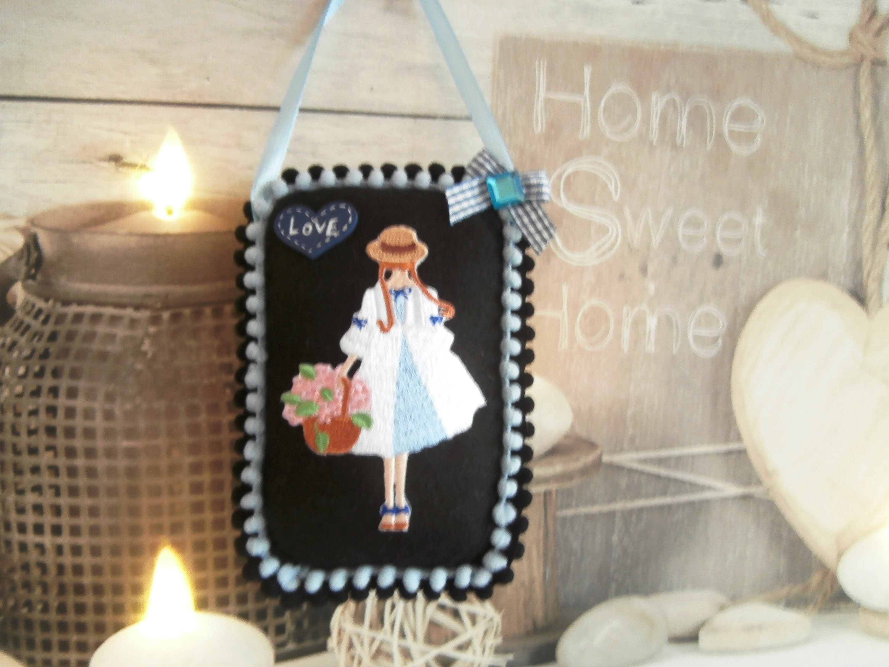 Décoration en Feutrine à Suspendre Style Champêtre