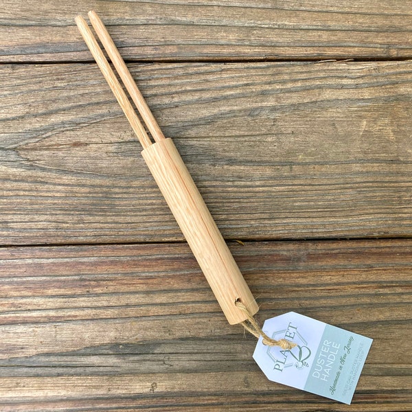 Solid Oak Duster Handle