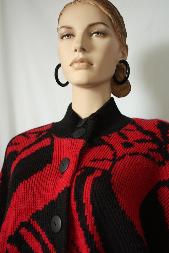 80 oversized batwing chunky cardigan