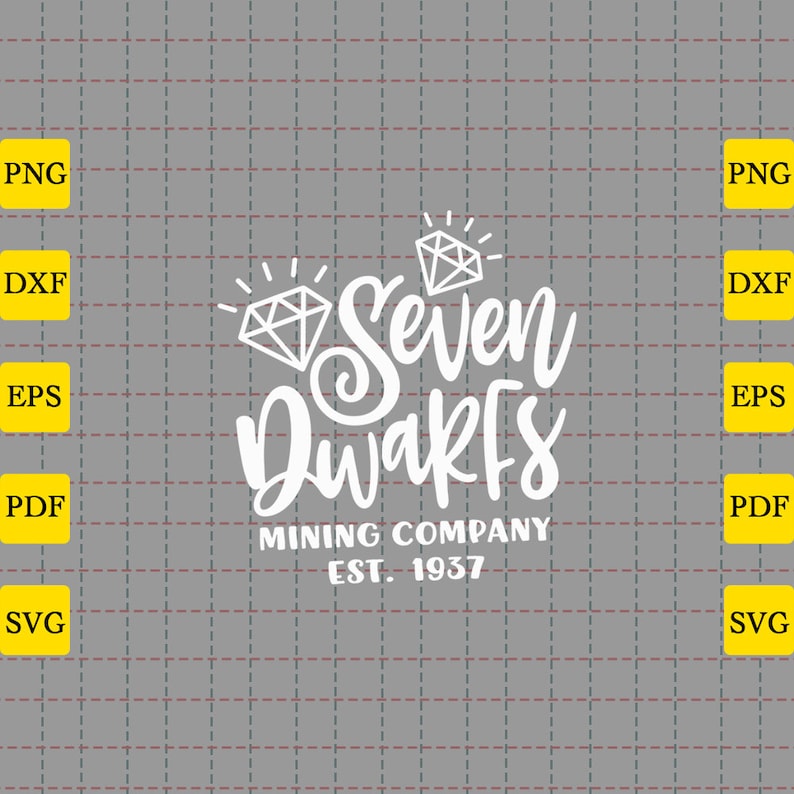 Disney Hand Lettered Svg Seven Dwarfs Mining Company Svg Disney Quote Svg Disney Svg