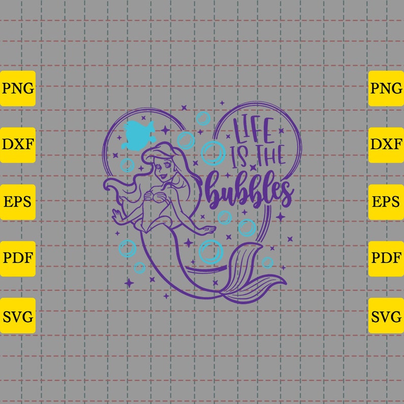 Download Little Mermaid Svg Ariel Svg Disney Quote Svg Life Is The Bubbles Svg Prints Digital Prints Advancedrealty Com