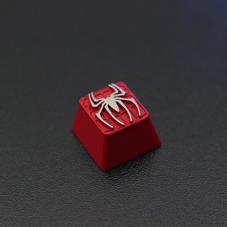 MARVEL AVENGERS Spider-man Symbol Custom Metal Keycap for Mechanical Keyboard