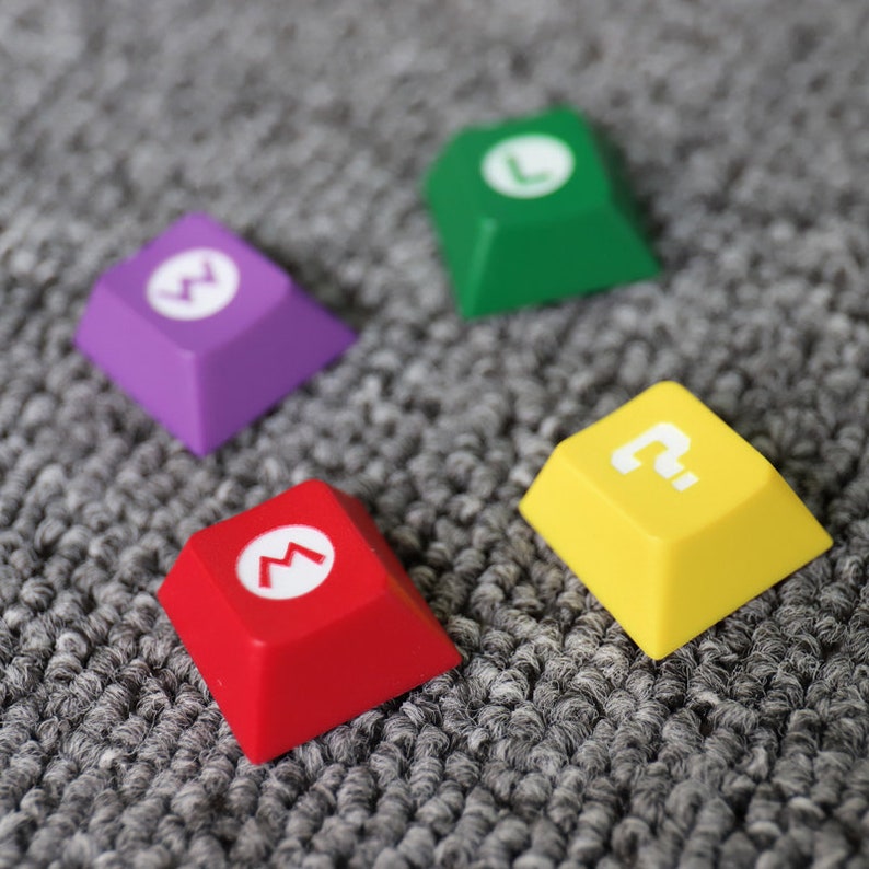 Nintendo SUPER MARIO Custom PBT Keycaps for Mechanical Etsy Ireland