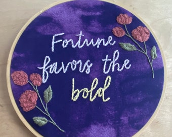 Custom Embroidery Hoop / Embroidery Wall Art / Custom Quote / Custom Gift / Custom Portrait