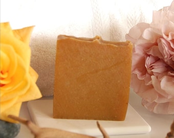 Kojic Acid & Turmeric Facial Soap with Rose Fragrance  | Palm Oil Free