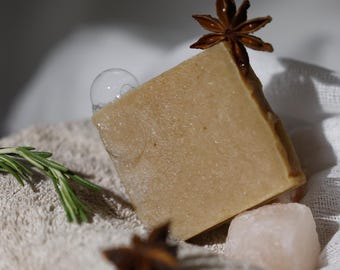 Fermented Rice Water Shampoo Bar with Rosemary, Cedarwood, Lavender & Lemongrass Essential Oils | Plastic Free