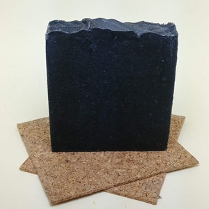 Black Soap with Activated Charcoal Vegan Palm oil free Plastic free packaging image 3