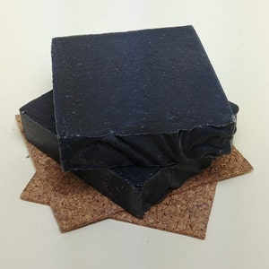 Black Soap with Activated Charcoal Vegan Palm oil free Plastic free packaging image 2