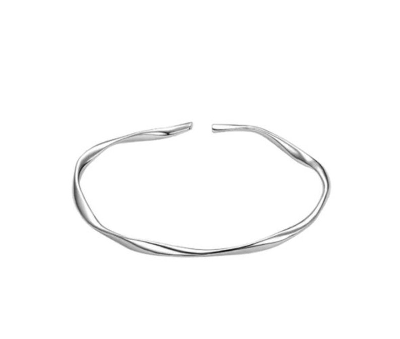 Silver Twist Bangles Gifts for women Silver Bracelet gifts for girls image 3