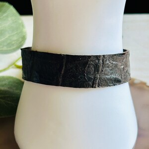 Women’s Brown Gator Print Bracelet, Womens Leather Bracelet