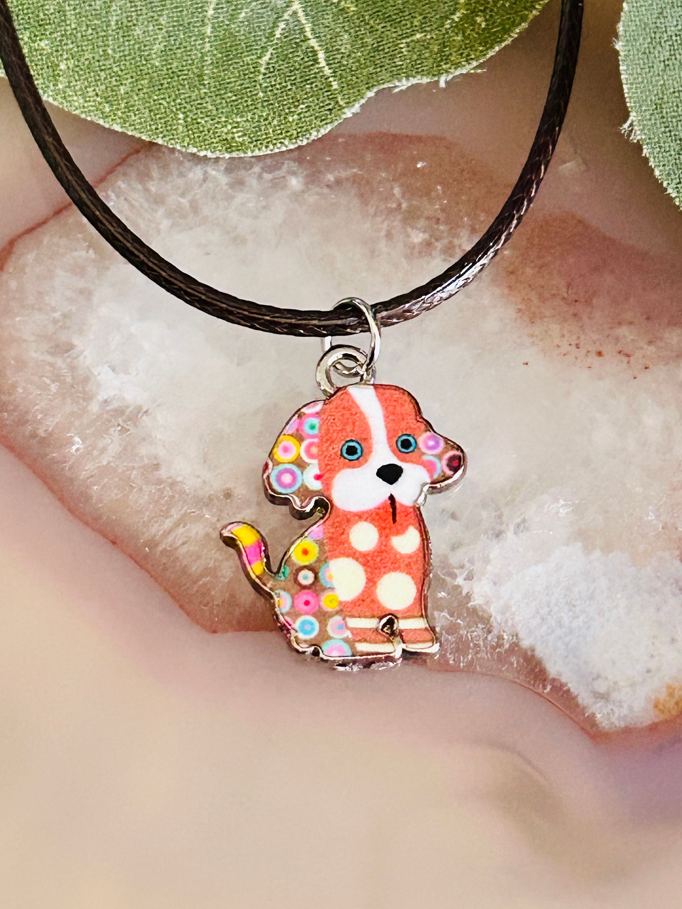 Collana Con Ciondolo Cane Labrador In Conchiglia Paua Abalone Iridescente - Catena Tracolla 45/50 Cm - 2