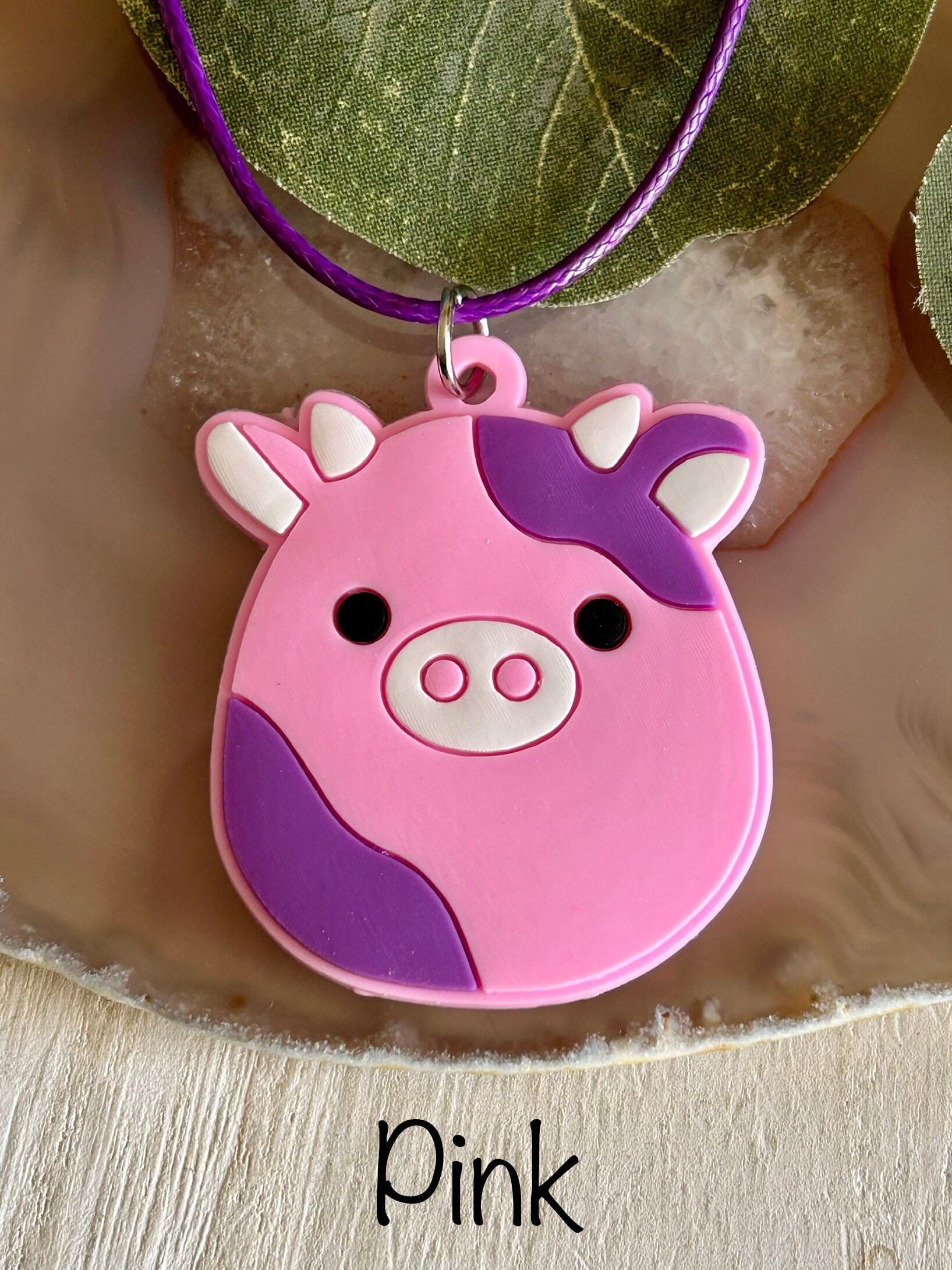 Schattige koeienhanger ketting met bedel, koeienhanger, leuk cadeau voor koeienliefhebbers, koeiensieraden, koeienliefde - België