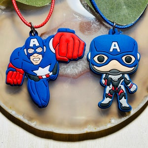 Kids America Hero Necklace, Kids Cartoon Character Several Options Necklace