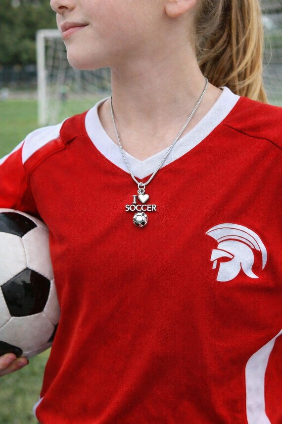 Voetbal ketting 1.4 mm kindersieraden zilver emaille - Lengte