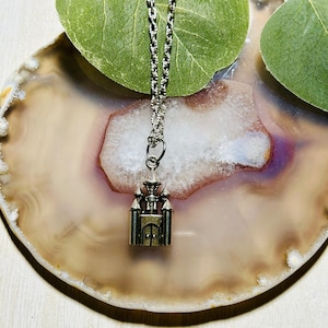 Kids Castle Necklace, Kids Silver Necklace