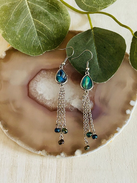 Womens Natural Stone Earrings Womens Drop Earrings Etsy Australia