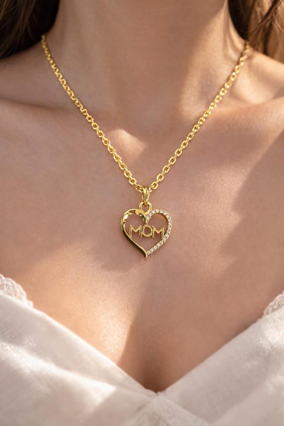Collana per mia figlia, collana con ciondolo a quadrifoglio cavo in