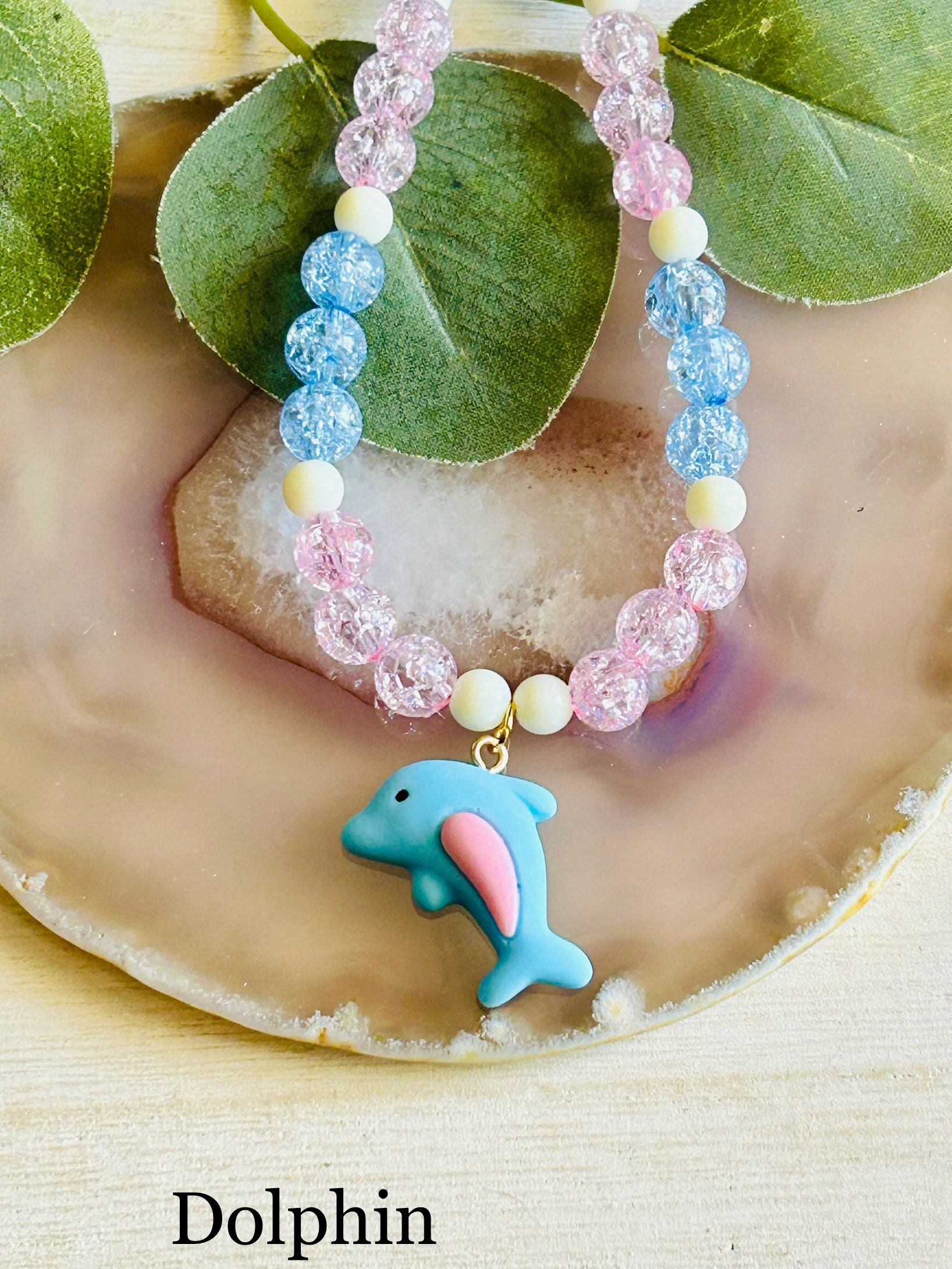 Mengonee Collier Enfant Coloré – Perles Fleurs Et Animaux – Bijou Fantaisie Pour Fille – Accessoire Mode Et Cadeau