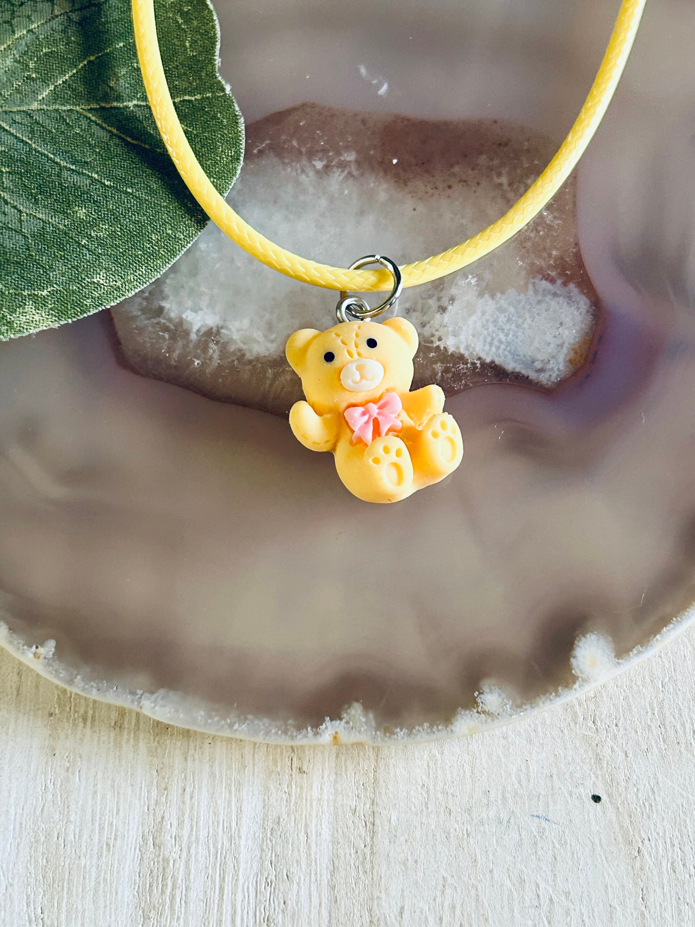 キッズテディベアストラップネックレス：動物ギフト - Etsy 日本