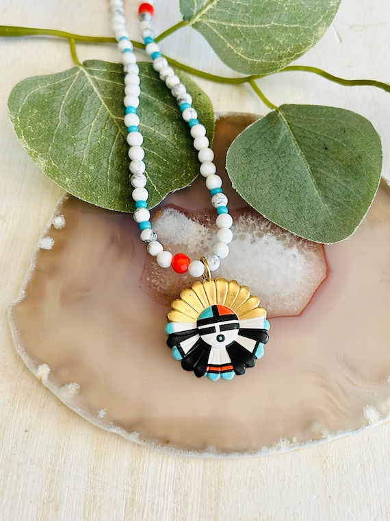 Aztec beaded necklace outlet