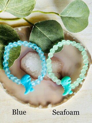 Bracciale Con Dinosauri Per Bambini, Primo Giorno Di Scuola, Regolabile, Con Perline E Messaggio Ispiratore