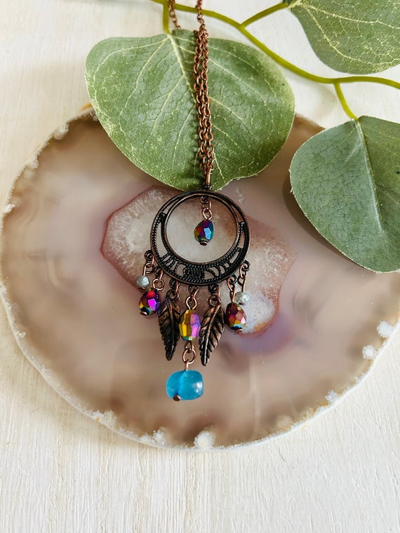 Diy dream shop catcher necklace