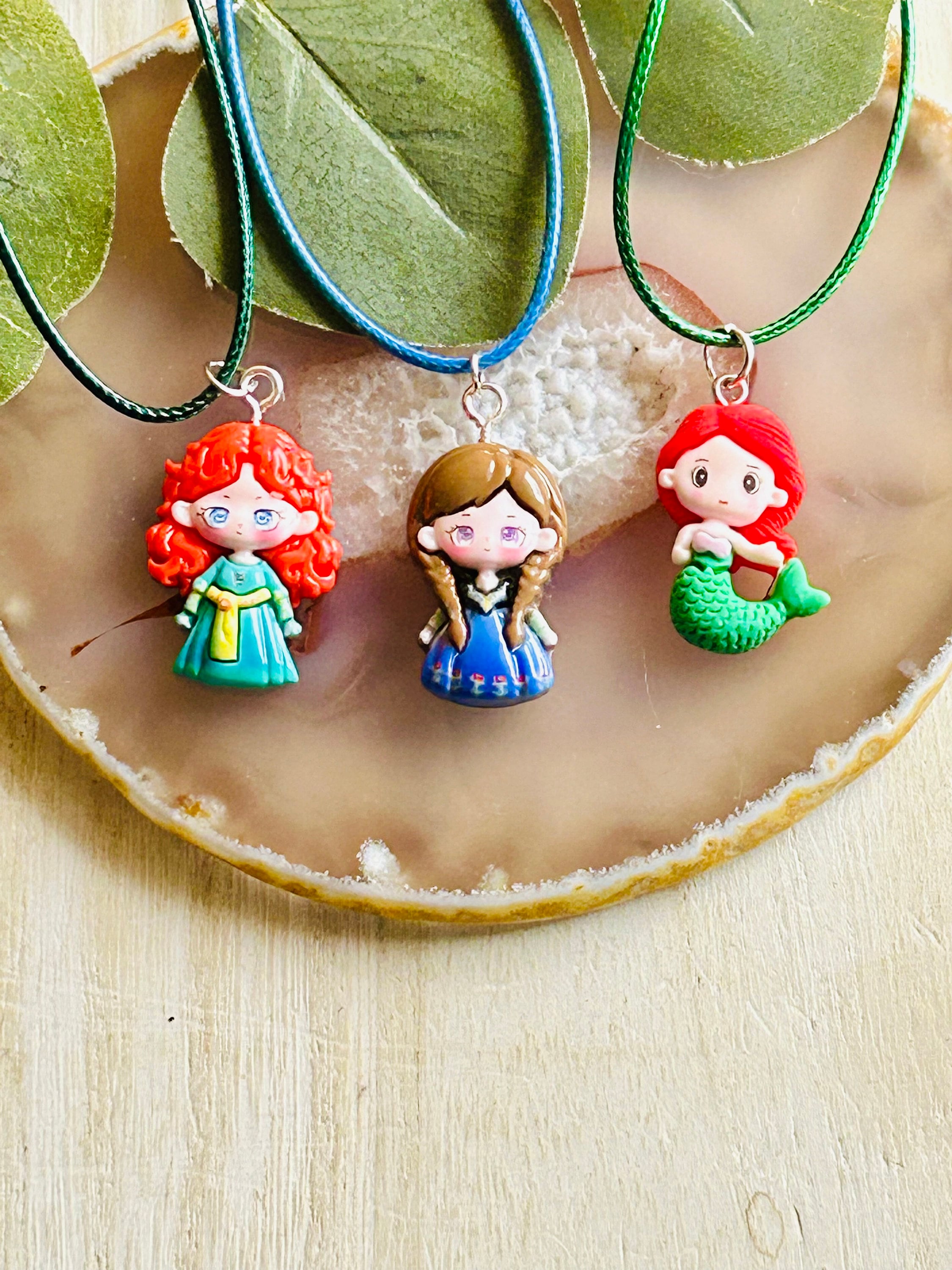 Handmade Princess Character Necklace, Kids Jewelry - Etsy