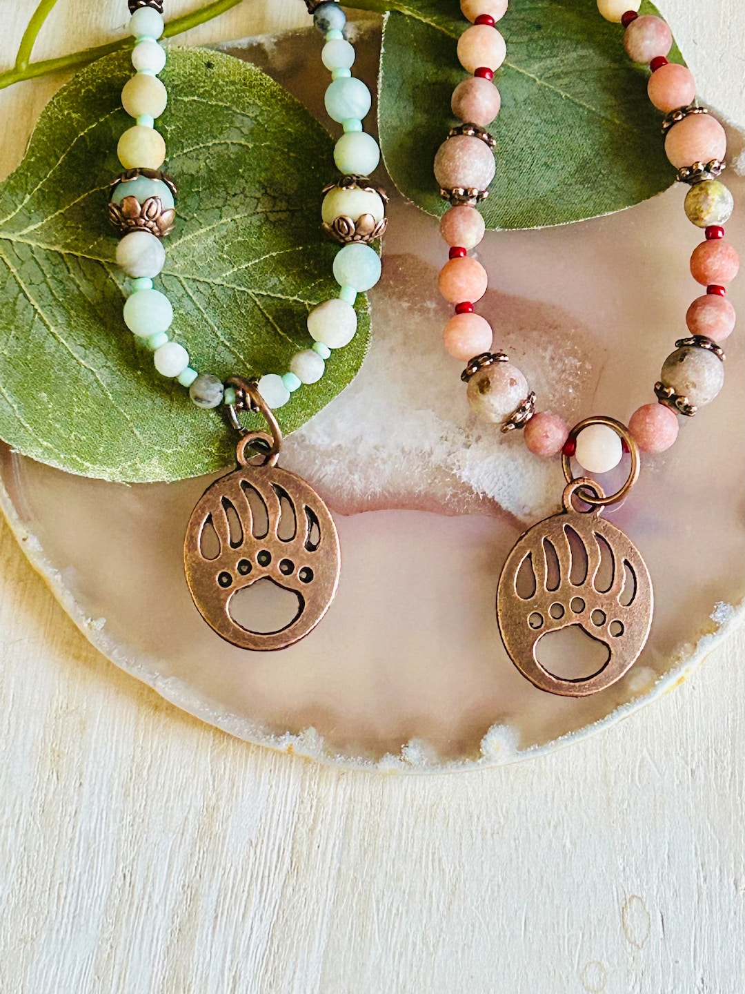Bear Paw Necklace, Nature Inspired Jewelry, Western Bear Paw Pendant ...