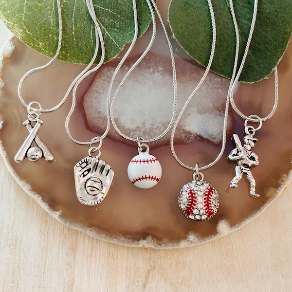 Baseball Necklace Etsy