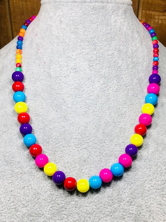 Avalaya Collana In Legno Multicolore – Perline Rotonde E A Bottone, Lunga 64 Cm, Senza Chiusura, Ecologica, Fatta A Mano - 5