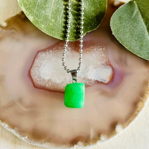 Collier de gemmes vert pour enfants, collier de gemmes pour enfants