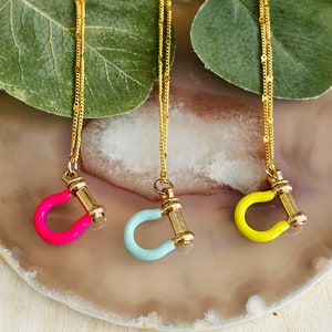 Horse Bit Charm Necklace, Womens Gold Animal Cowboy Cowgirl Western Aztec Necklace