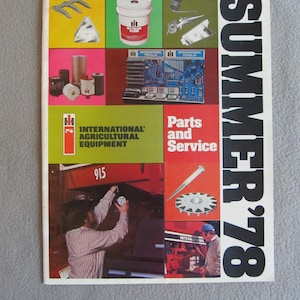 International Agricultural Equipment Parts & Service catalog - Summer 1978
