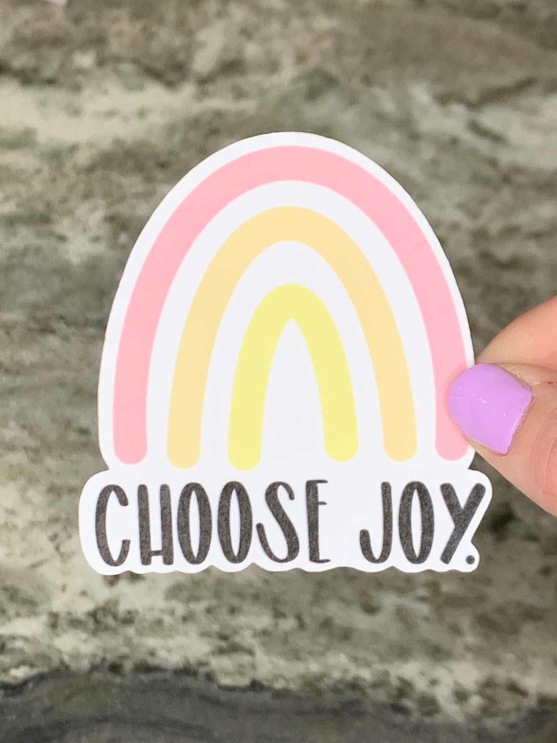 Choose Joy Sticker Rainbow Sticker Joy Sticker Choose Joy Etsy