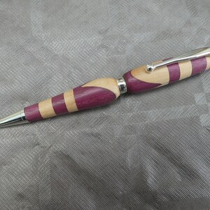 Stylo "Marseille" en amarante et tilleul