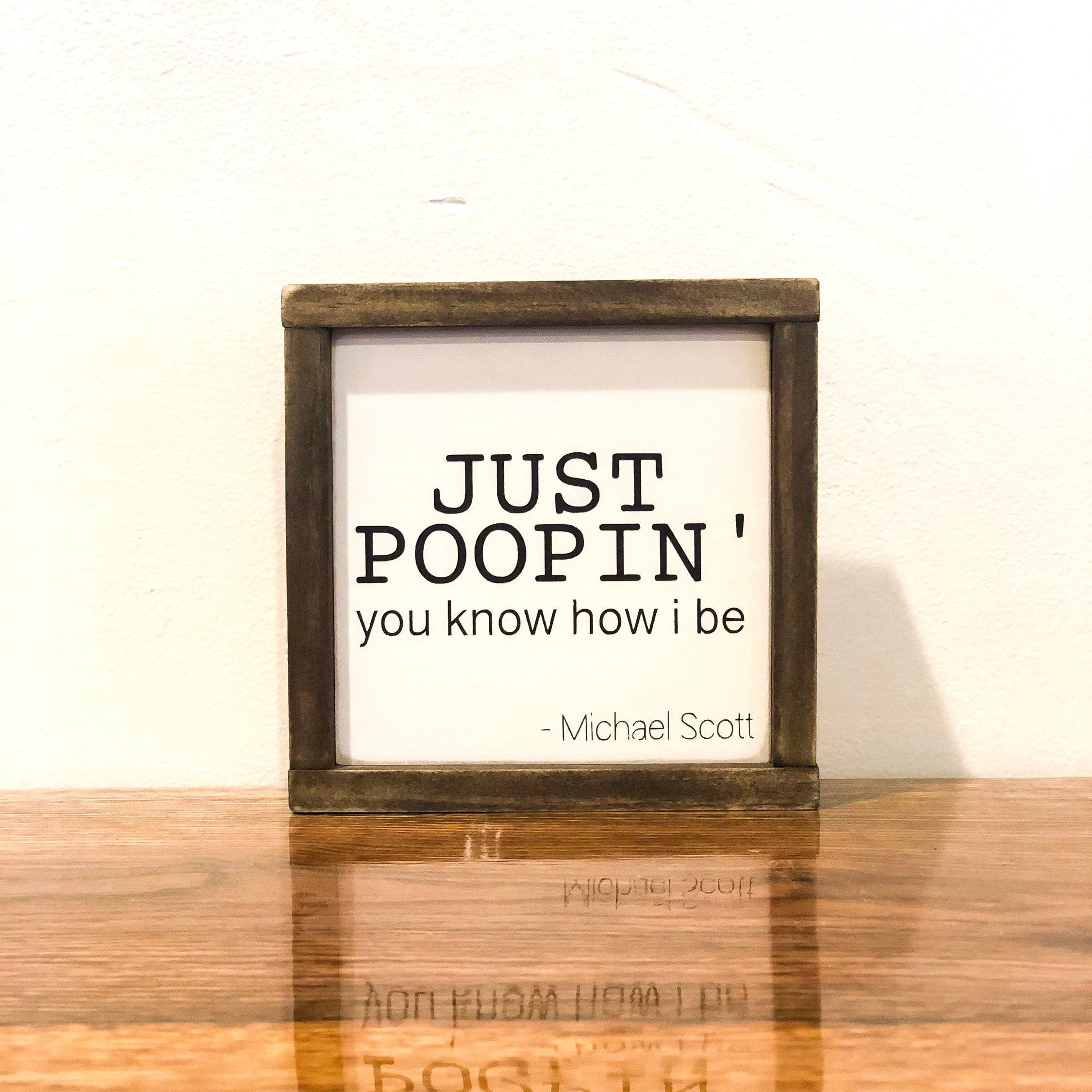The Office Bathroom Signs, Funny Bathroom Sign, Michael Scott Quotes ...