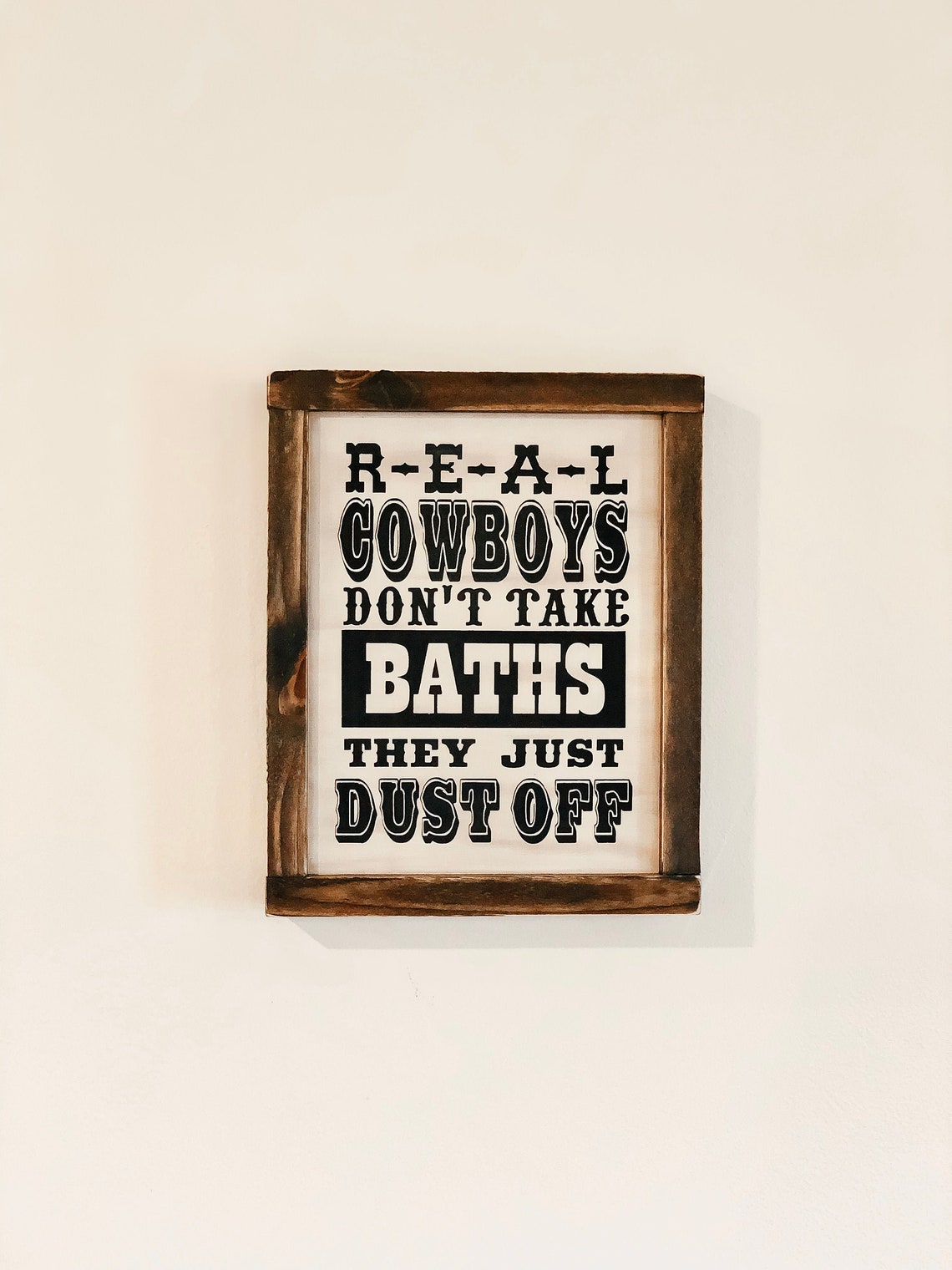 Cowboy Bathroom Sign Western Bathroom Rustic Bathroom Sign Etsy UK