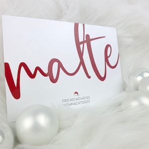 Personalisierte Namenskarte / Weihnachten, Mitarbeiter, Kollegen, Freunde